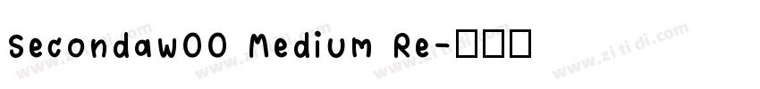 Secondaw00 Medium Re字体转换